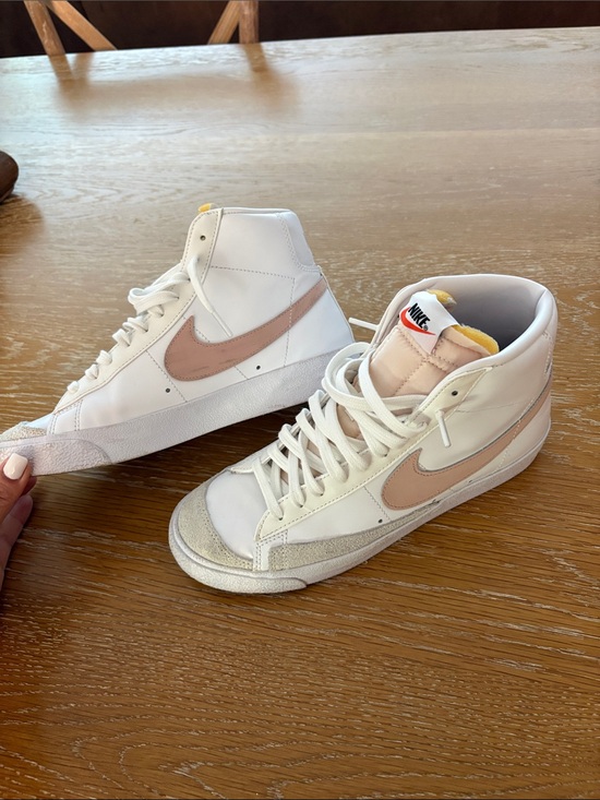 Nike Shoes - Nike Women’s Blazer Mid ’77 – White with Blush Pink Swoosh